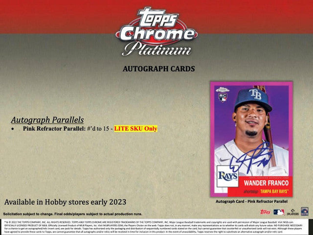 2022 Topps Chrome Platinum Anniversary Baseball Lite Box