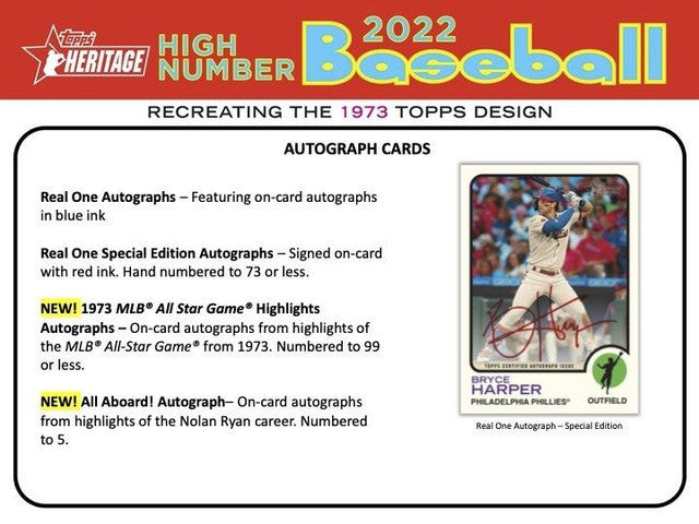 2022 Topps Heritage High Number Baseball Hobby Box
