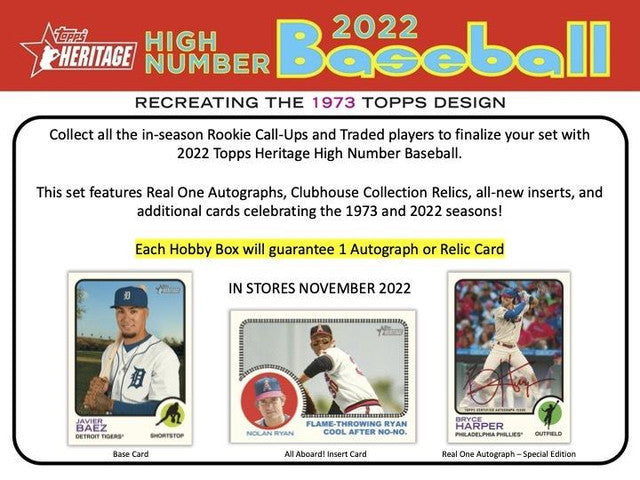 2022 Topps Heritage High Number Baseball Hobby Box