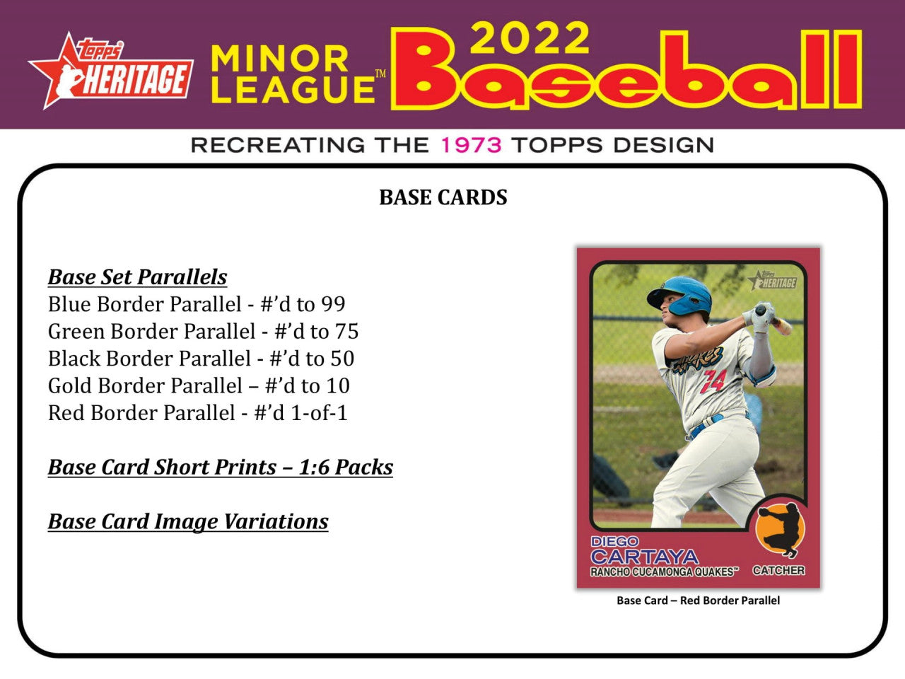 2022 Topps Heritage Minor League Baseball Box