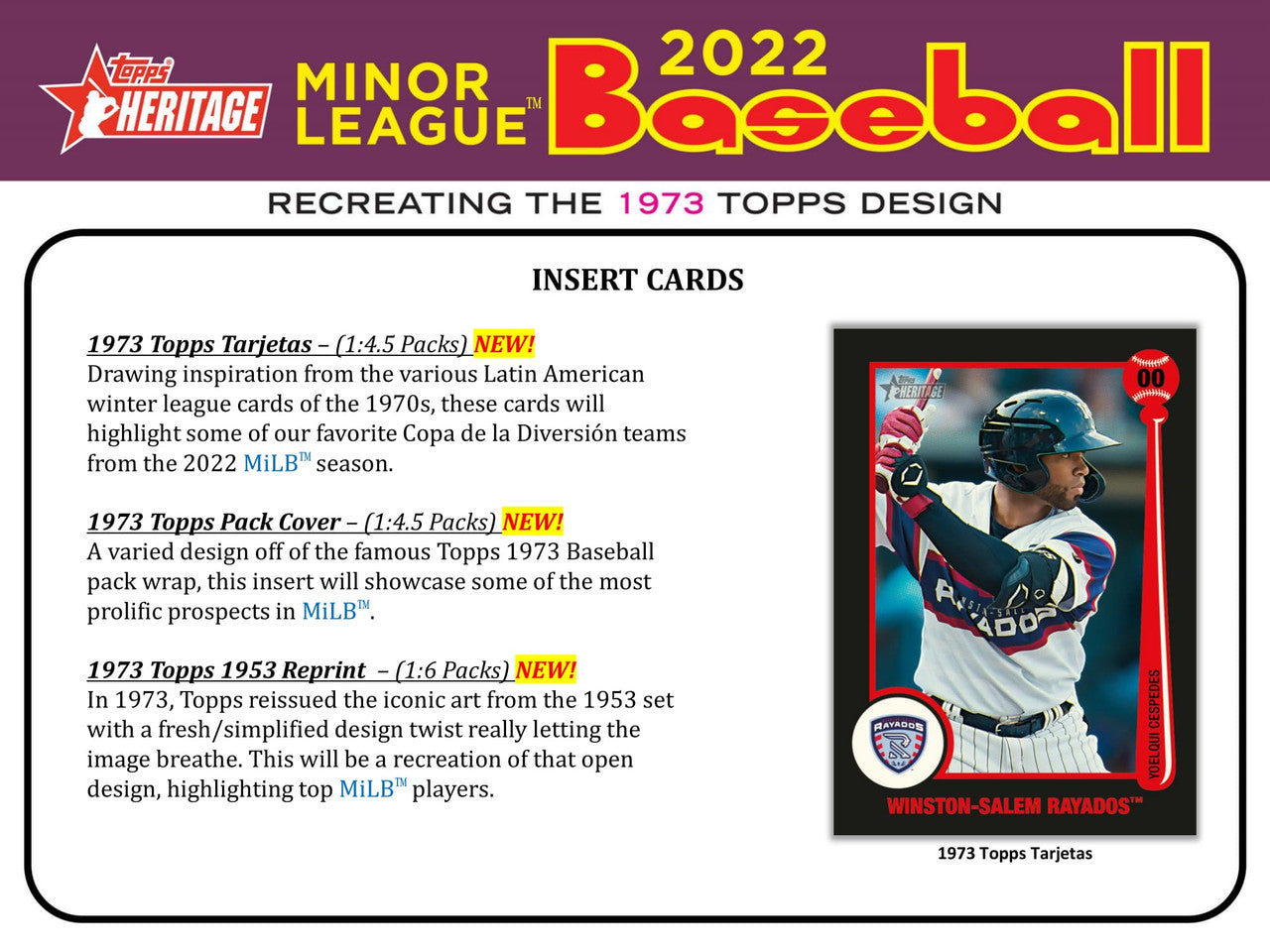 2022 Topps Heritage Minor League Baseball Box