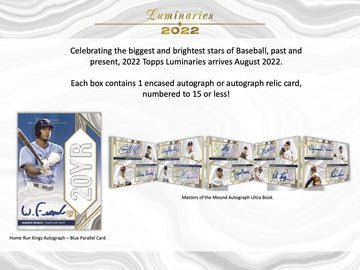 2022 Topps Luminaries Baseball Hobby Box