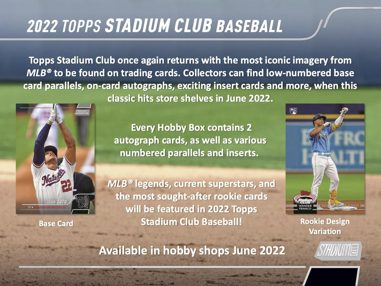 2022 Topps Stadium Club Baseball Hobby Box