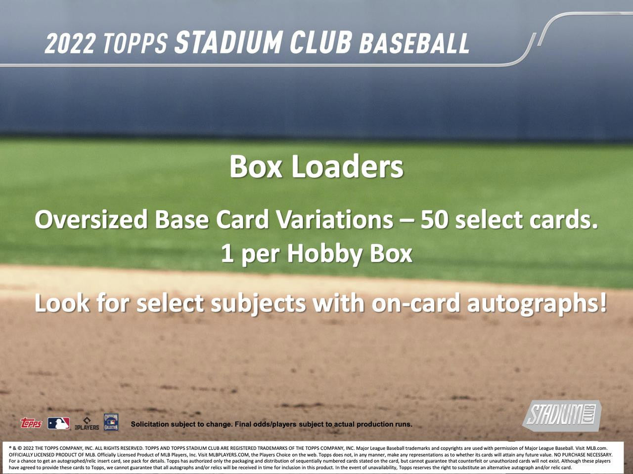 2022 Topps Stadium Club Baseball Hobby Box