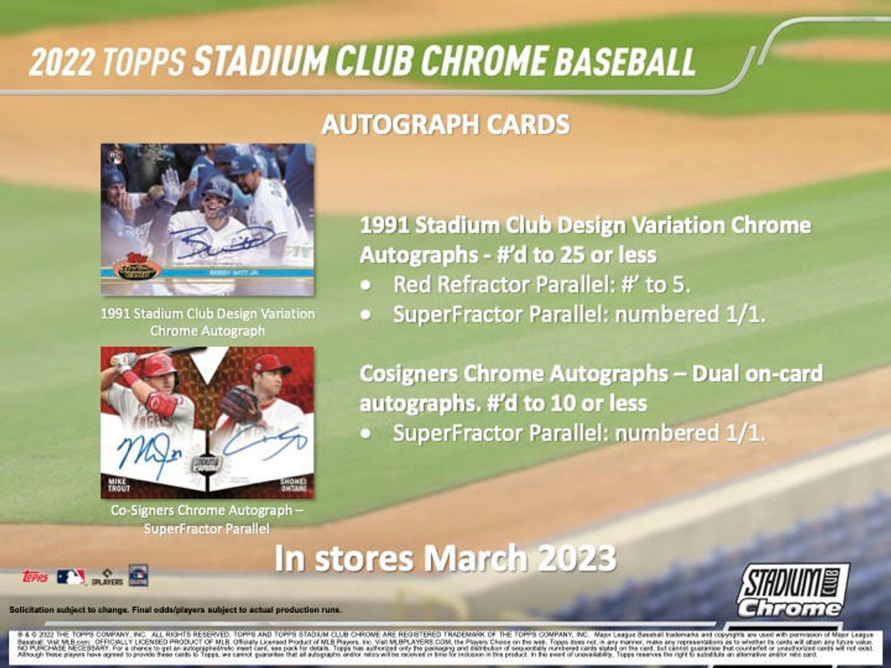 2022 Topps Stadium Club Chrome Baseball Hobby Box