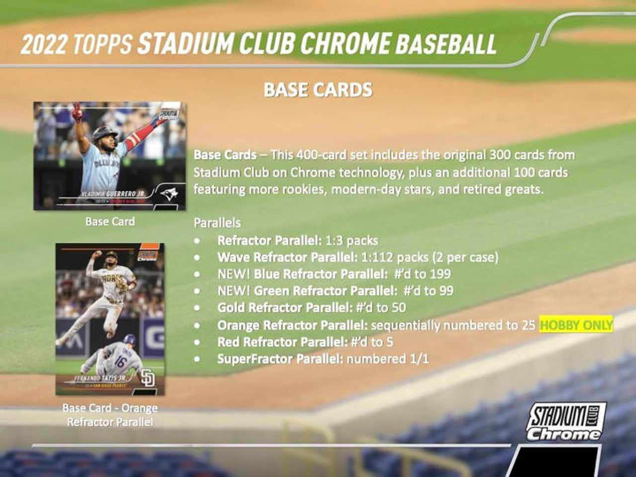 2022 Topps Stadium Club Chrome Baseball Hobby Box