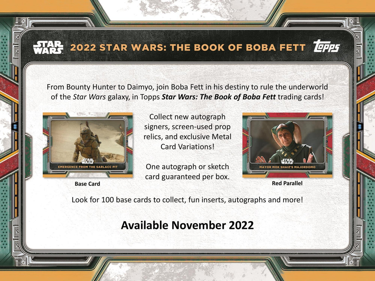 2022 Topps Star Wars Book of Boba Fett Box