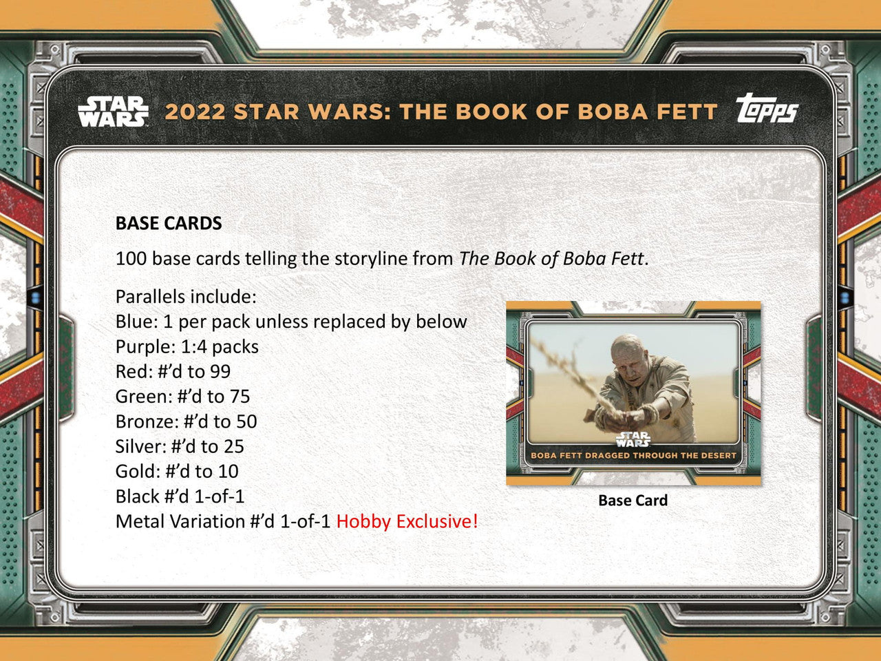 2022 Topps Star Wars Book of Boba Fett Box