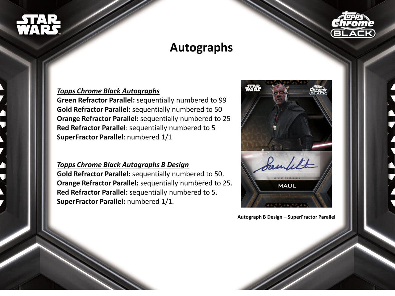 2022 Topps Star Wars Chrome Black Hobby Box