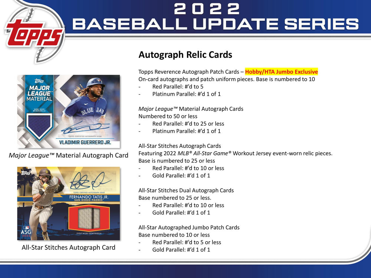 2022 Topps Update Baseball Jumbo Box