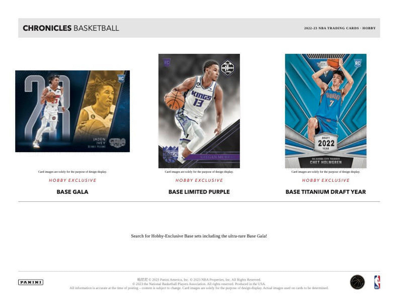 2022/23 Panini Chronicles Basketball NBA Hobby Box