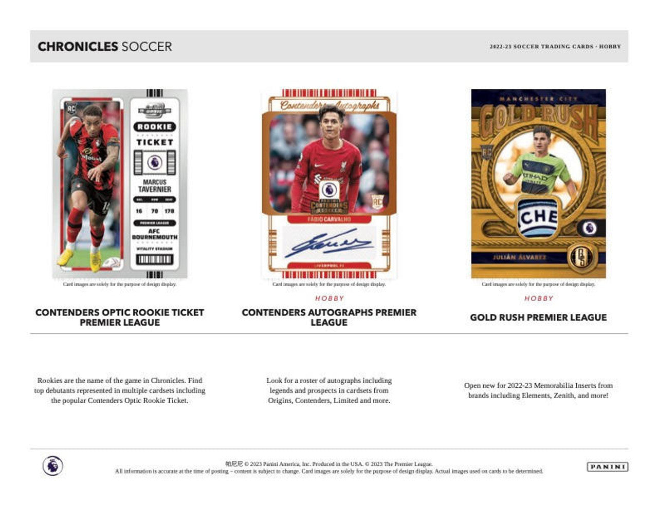 2022/23 Panini Chronicles Soccer Hobby Box