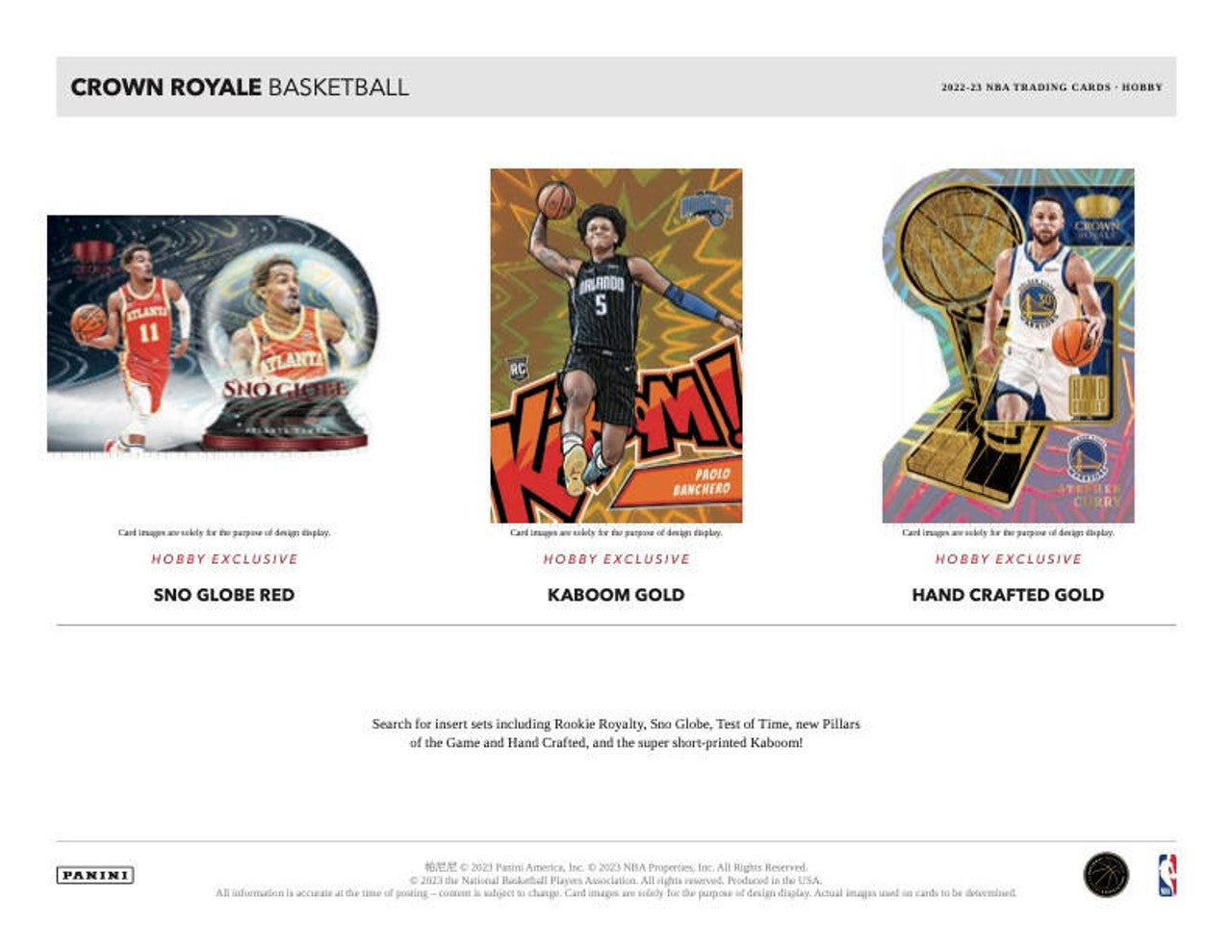 2022/23 Panini Crown Royale Basketball Hobby Box