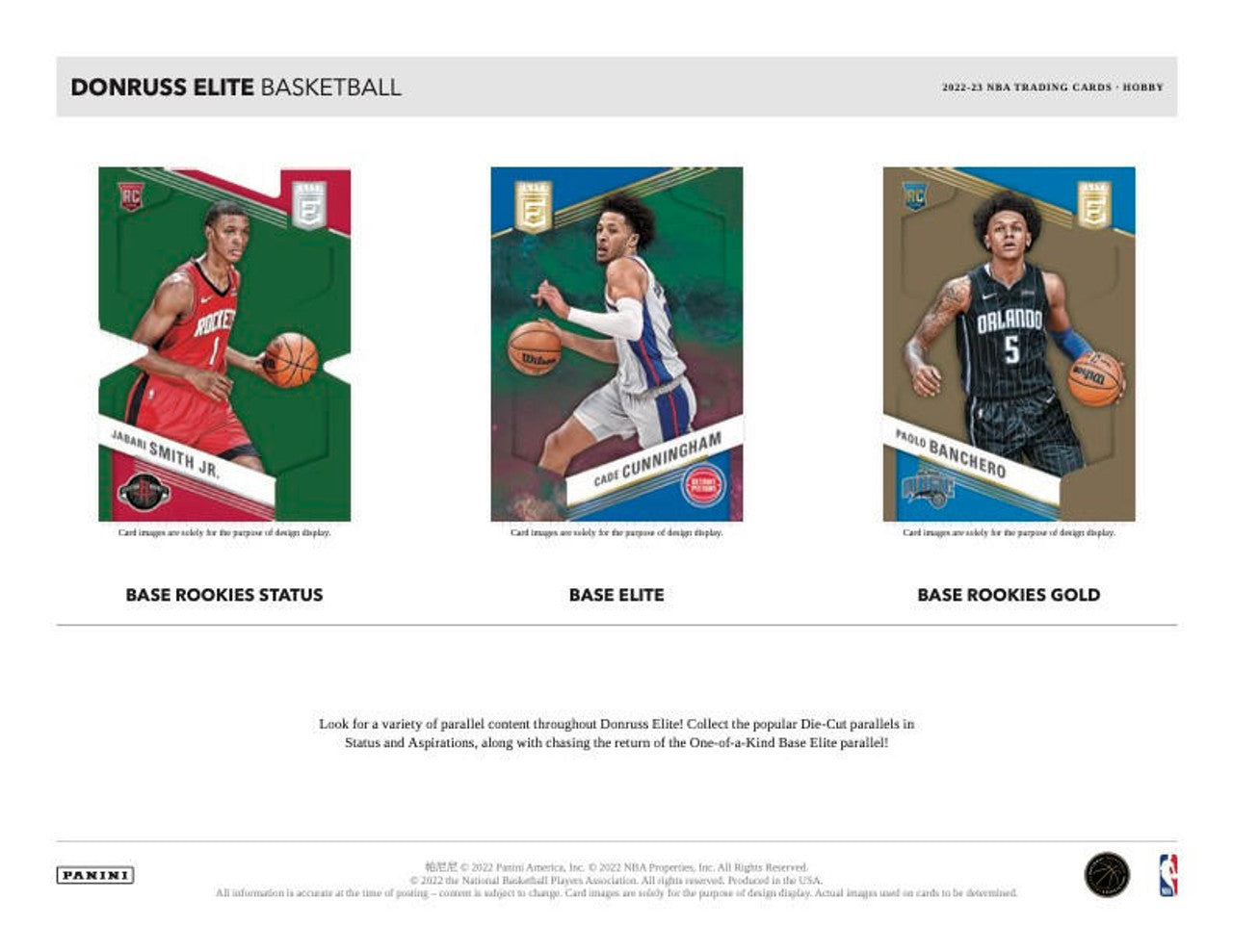 2022/23 Panini Donruss Elite Basketball Hobby Box