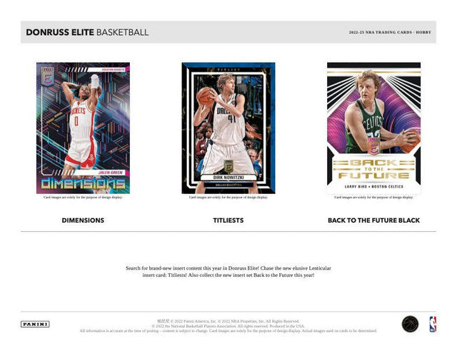 2022/23 Panini Donruss Elite Basketball Hobby Box