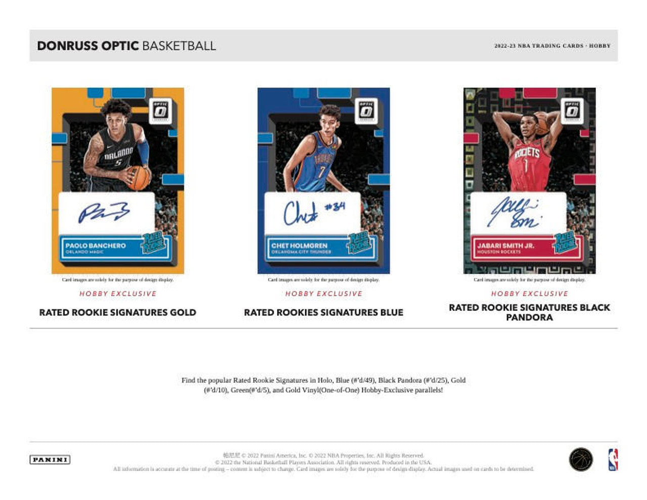 2022/23 Panini Donruss Optic Basketball Hobby Box