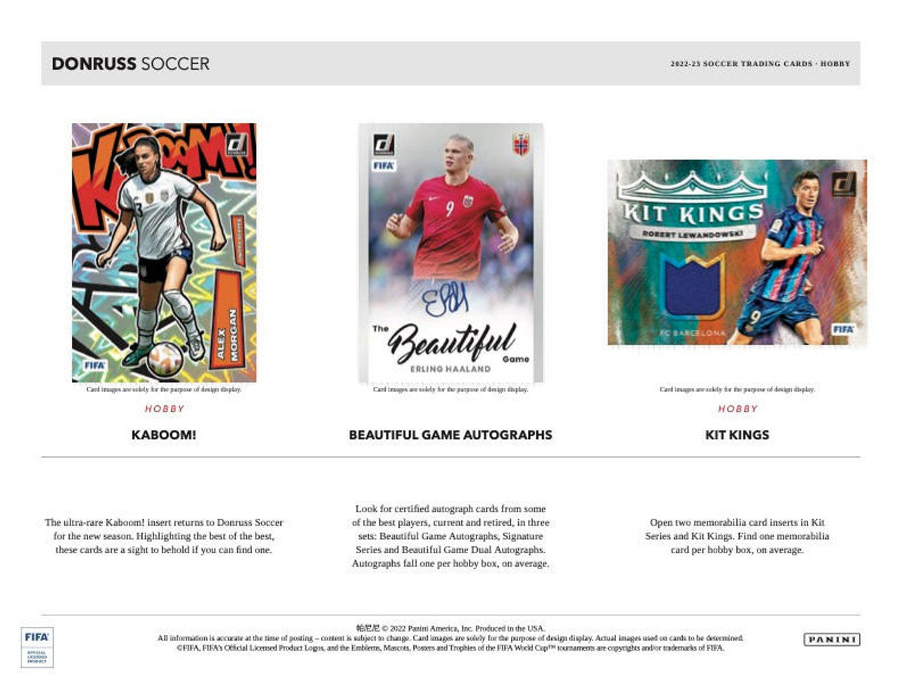 2022/23 Panini Donruss FIFA Soccer Hobby Box