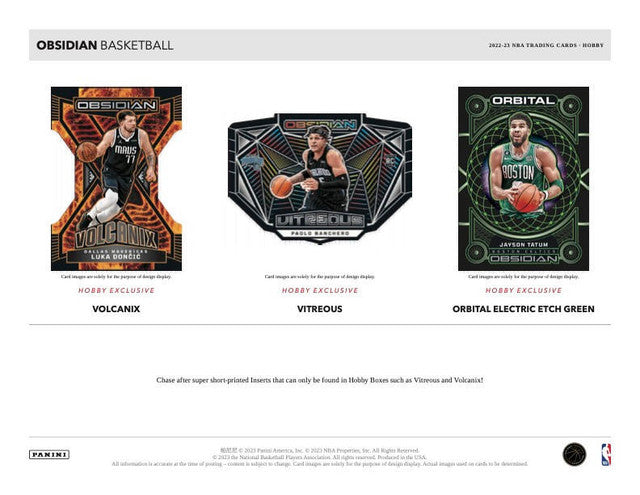 2022/23 Panini Obsidian Basketball Hobby Box