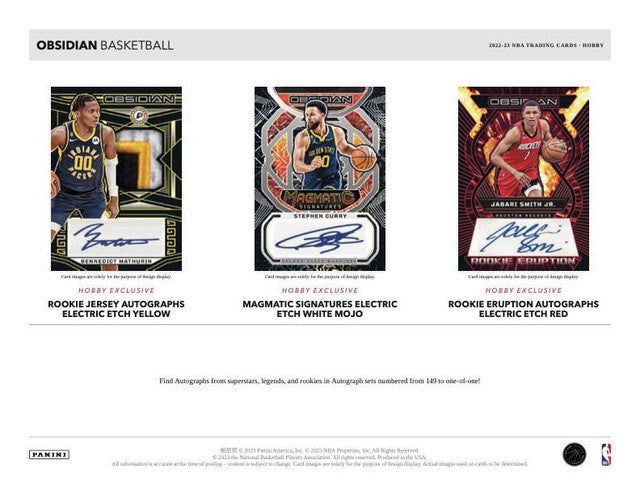2022/23 Panini Obsidian Basketball Hobby Box