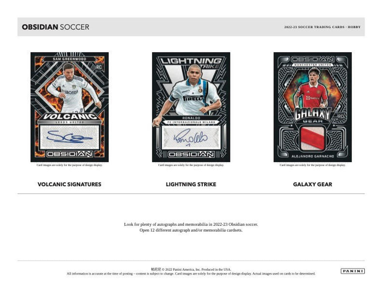 2022/23 Panini Obsidian Soccer Hobby Box