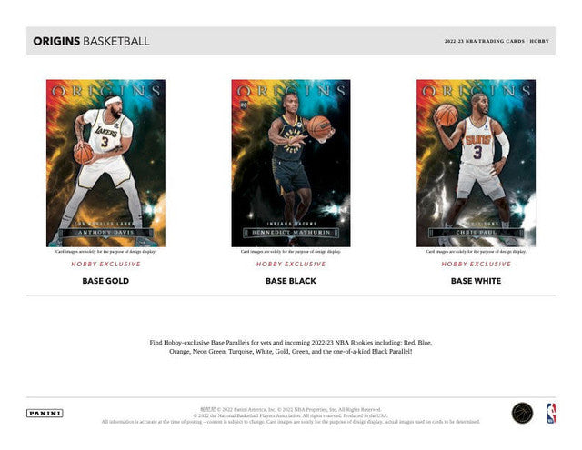 2022/23 Panini Origins Basketball Hobby Box