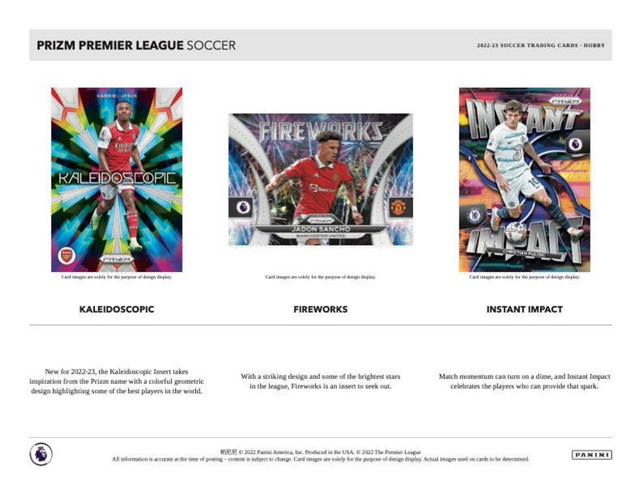 2022/23 Panini Prizm Premier League Soccer Hobby Box