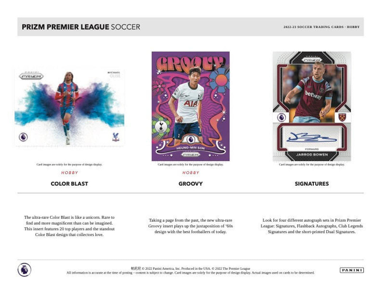 2022/23 Panini Prizm Premier League Soccer Hobby Box