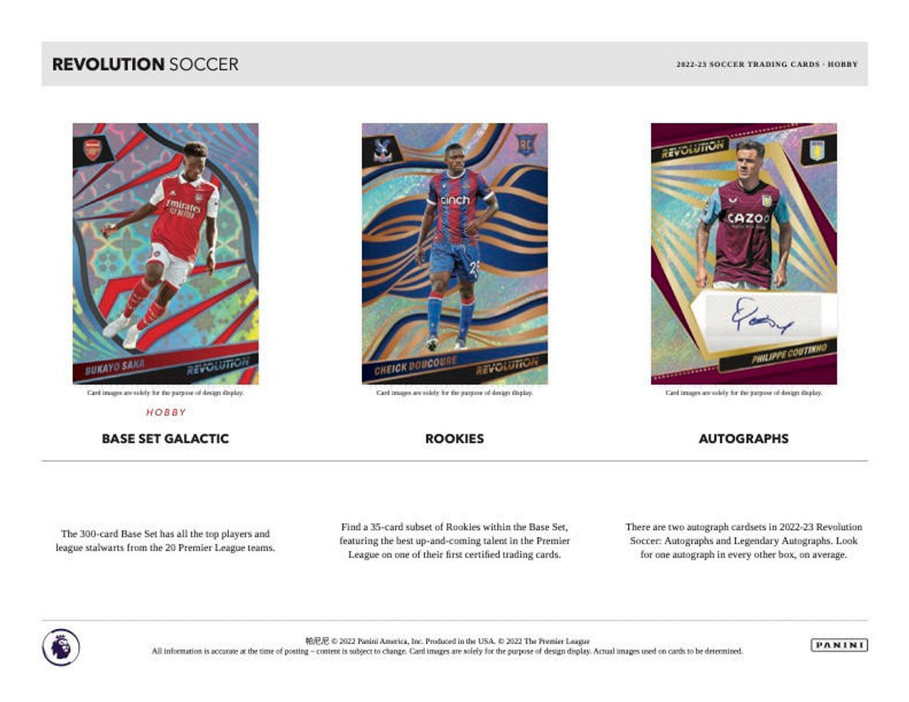 2022/23 Panini Revolution Premier League Soccer Hobby Box