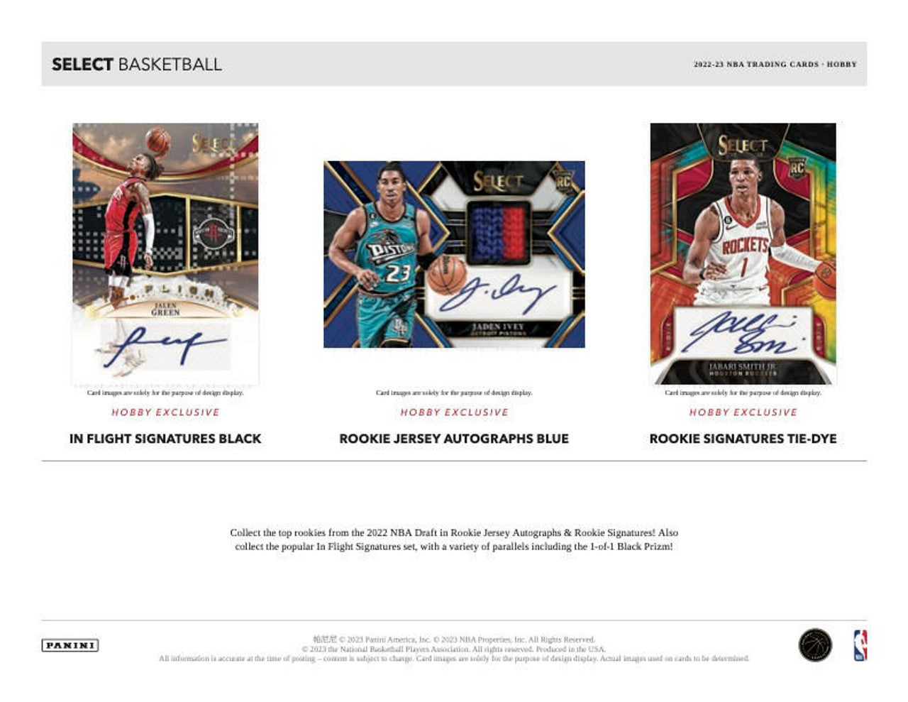 2022/23 Panini Select Basketball Hobby Box