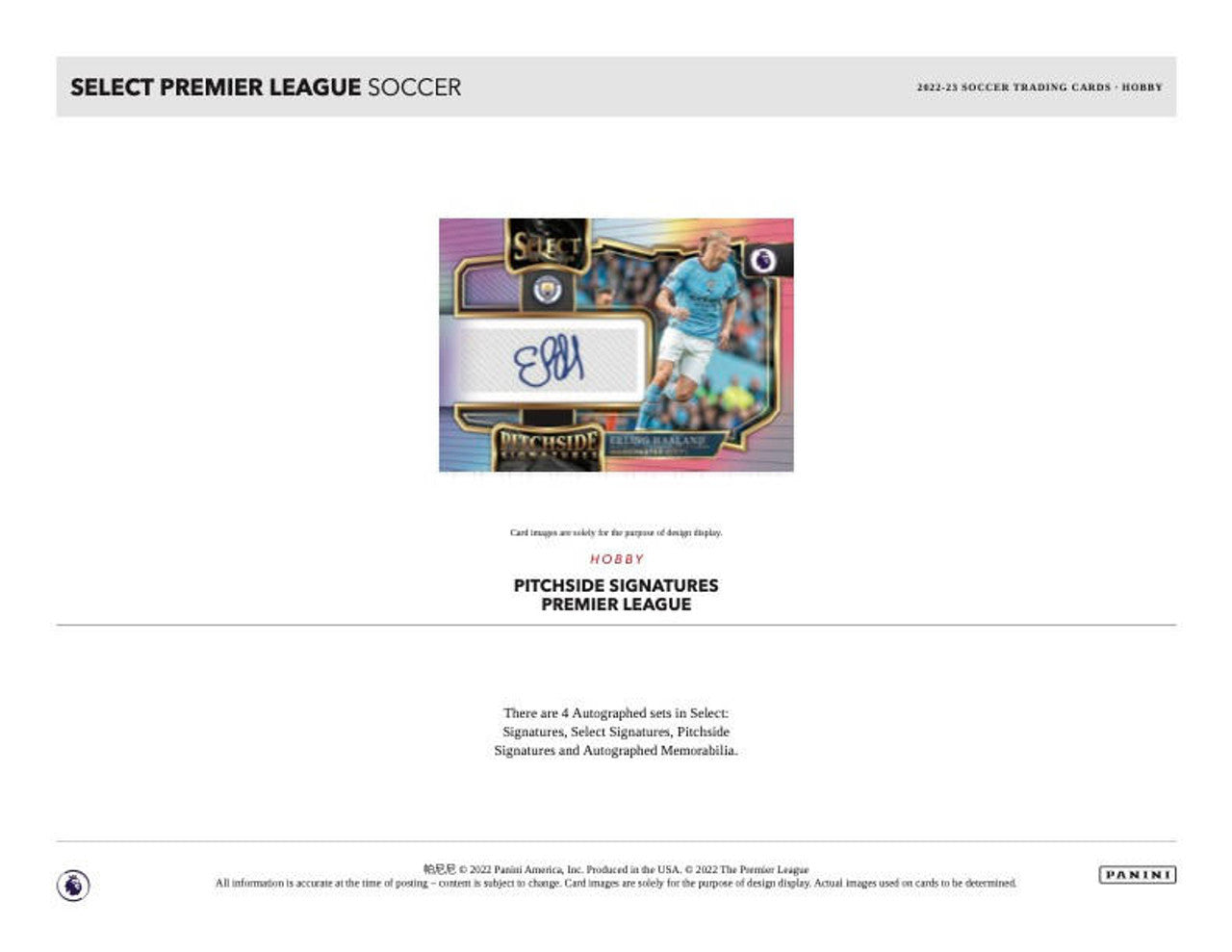 2022/23 Panini Select Premier League EPL Soccer Hobby Box