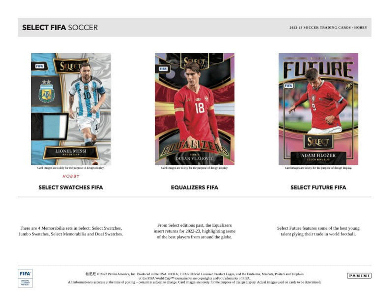 2022/23 Panini Select FIFA Soccer Hobby Box