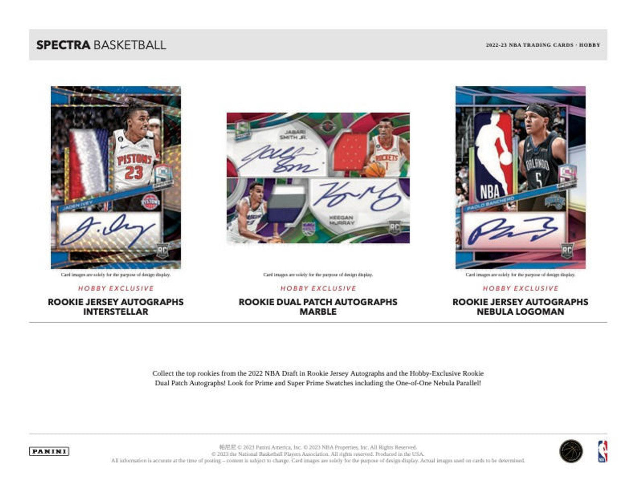 2022/23 Panini Spectra Basketball Hobby Box