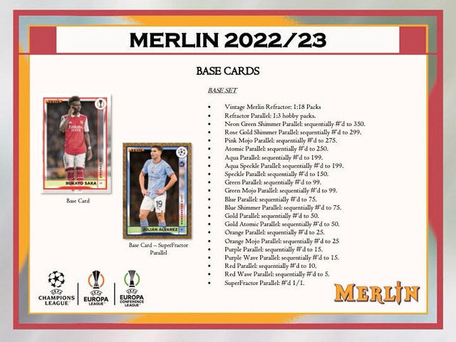 2022-23 Topps Chrome Merlin UEFA Soccer Hobby Box