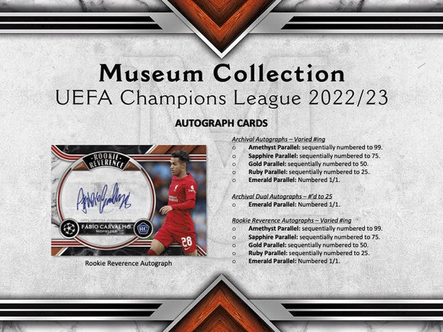 2022-23 Topps Museum Collection UEFA Soccer 12-Box Hobby Case