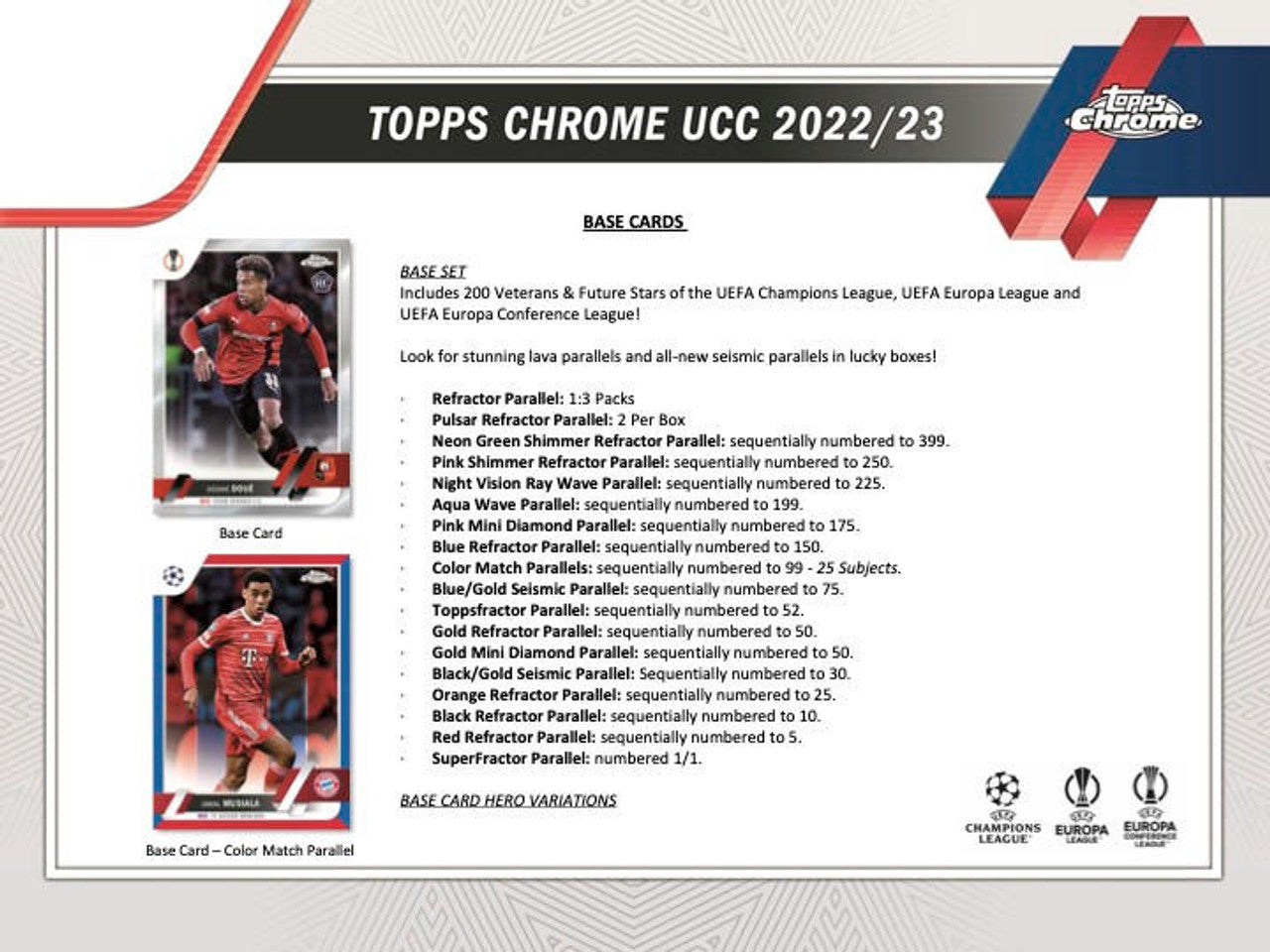 2022/23 Topps Chrome UEFA Club Competitions Soccer Hobby Box