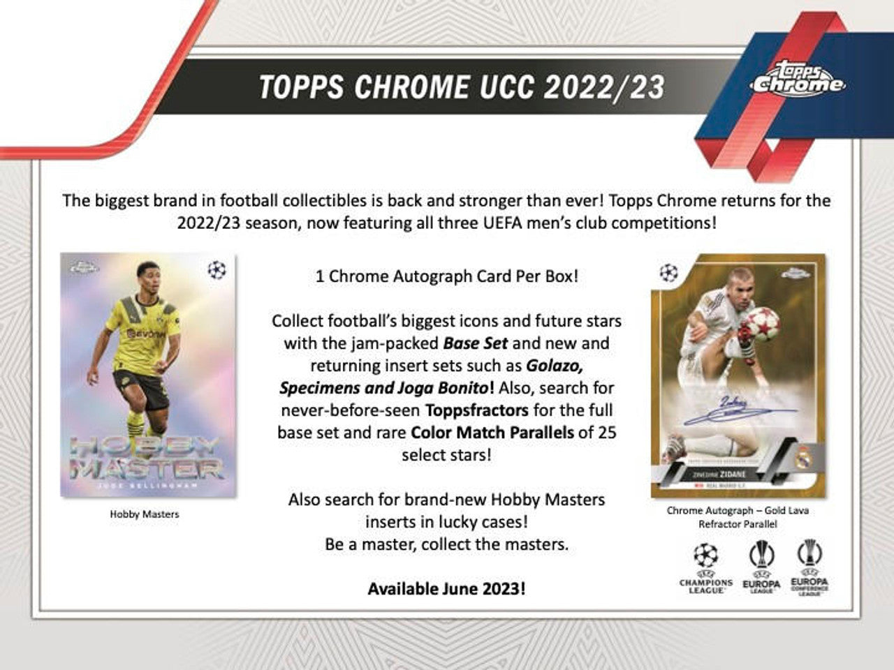 2022/23 Topps Chrome UEFA Club Competitions Soccer Hobby Box