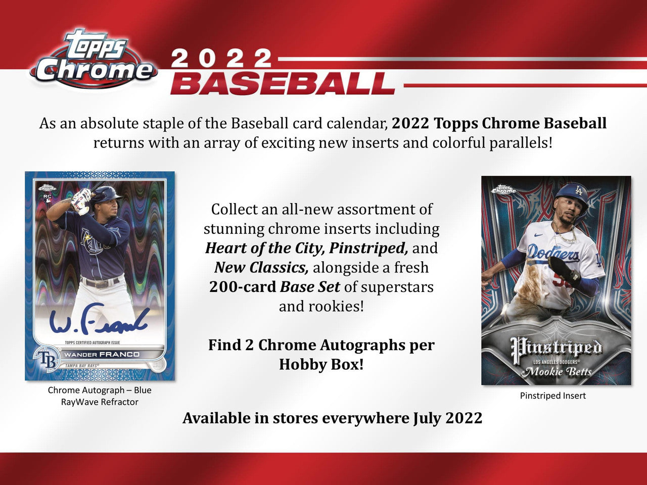 2022 Topps Chrome Baseball Jumbo Hobby Box