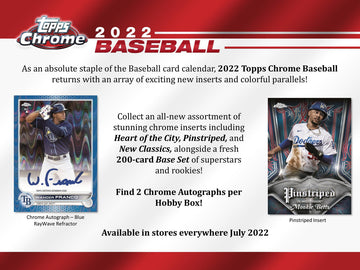 2022 Topps Chrome Baseball Jumbo Hobby Box