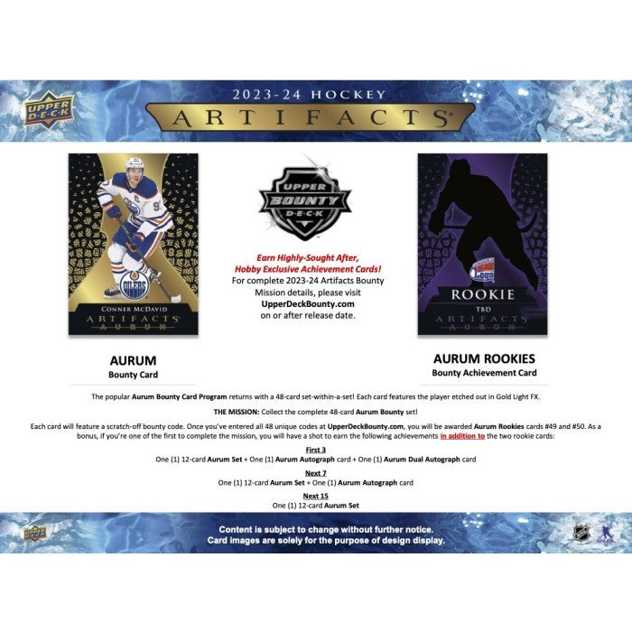 2023/24 Upper Deck Artifacts Hockey Hobby Box