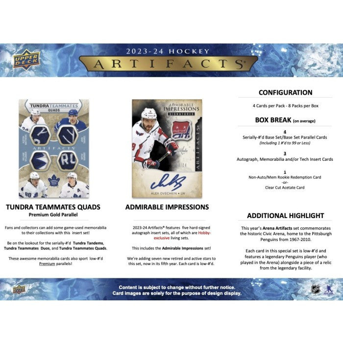 2023/24 Upper Deck Artifacts Hockey Hobby Case (20)