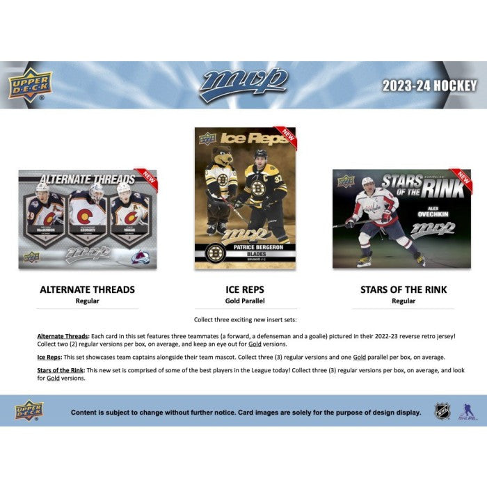 2023/24 Upper Deck MVP Hockey Hobby Box
