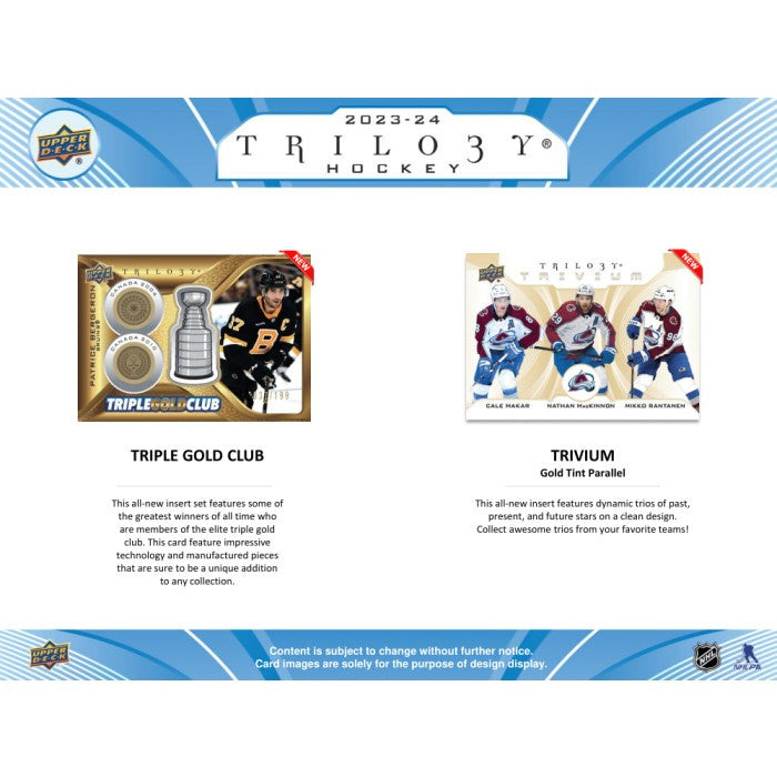 2023/24 Upper Deck Trilogy Hockey Hobby Case (20)