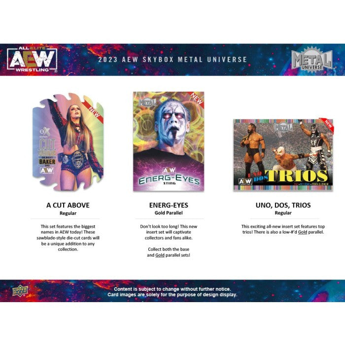 2023 Upper Deck AEW Skybox Metal Universe Hobby Box (Presell)