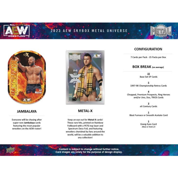 2023 Upper Deck AEW Skybox Metal Universe Hobby Box (Presell)
