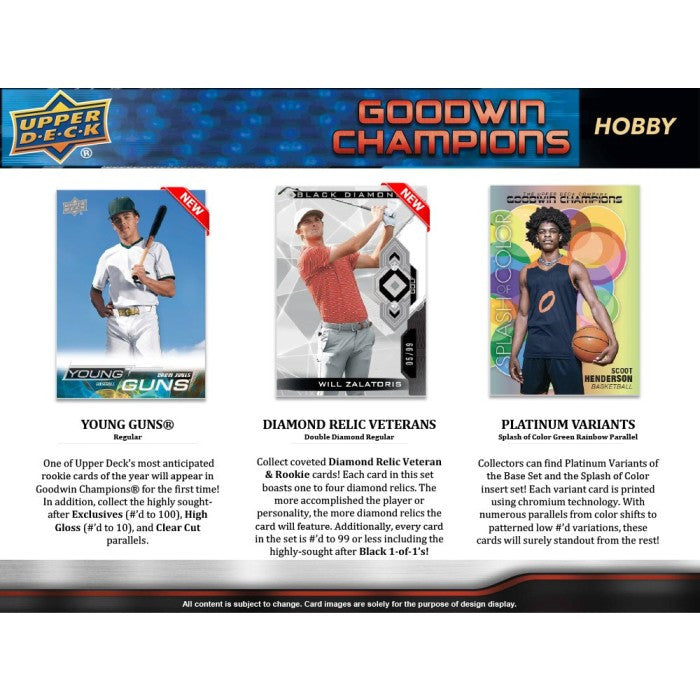 2023 Upper Deck Goodwin Champions Hobby Box