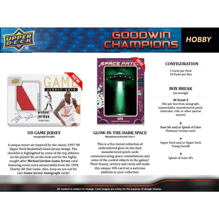 2023 Upper Deck Goodwin Champions Hobby Box