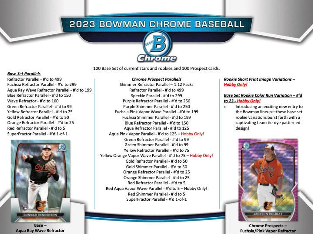 2023 Bowman Chrome Baseball Hobby Box