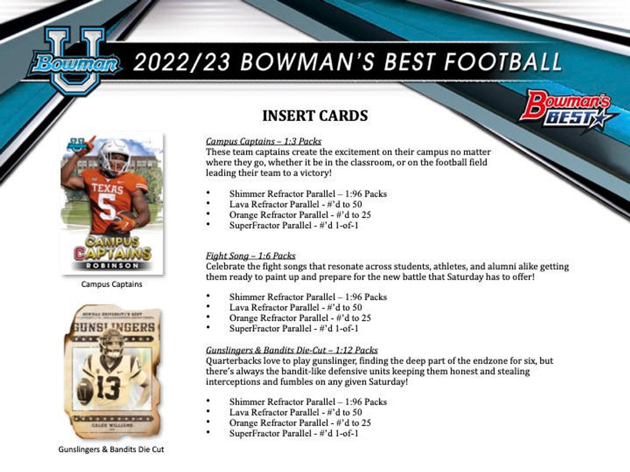 2022/23 Bowman's Best University Football Hobby Case (8)