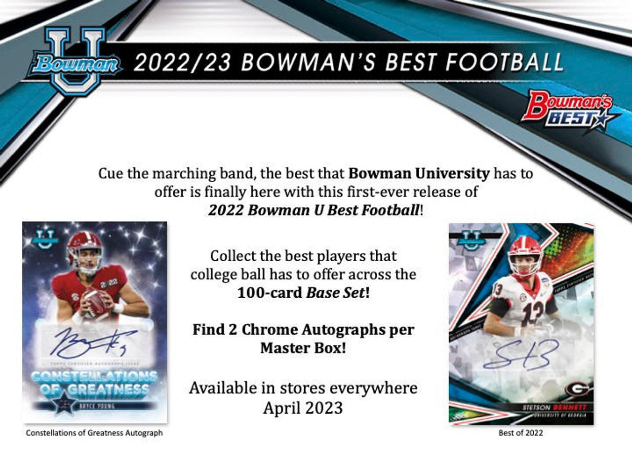 2022/23 Bowman Best University Football Hobby Box