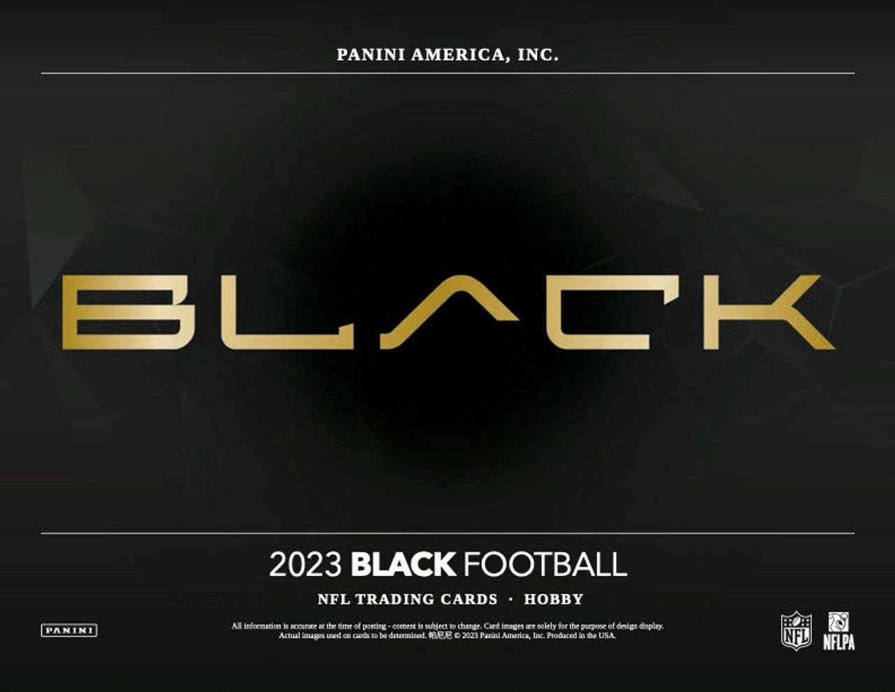 2023 Panini Black Football Hobby Box
